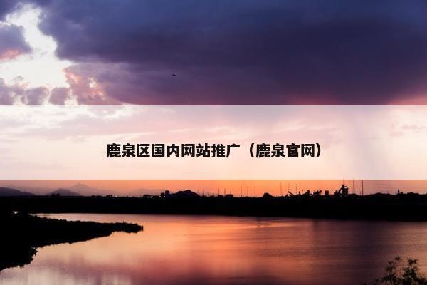 鹿泉区国内网站推广（鹿泉官网）