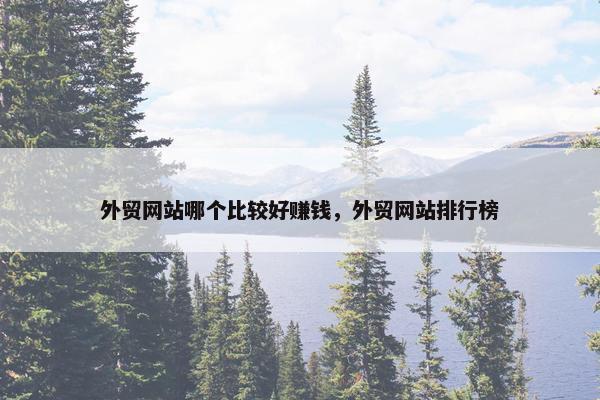 外贸网站哪个比较好赚钱，外贸网站排行榜