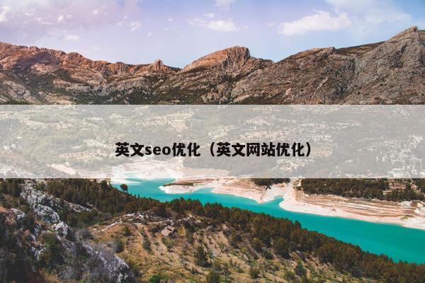 英文seo优化（英文网站优化）