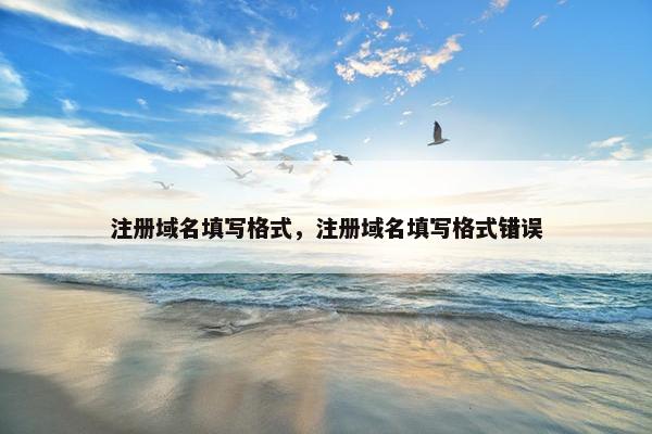 注册域名填写格式，注册域名填写格式错误