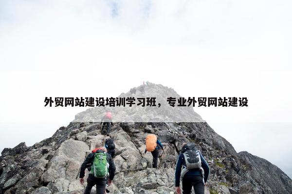 外贸网站建设培训学习班，专业外贸网站建设