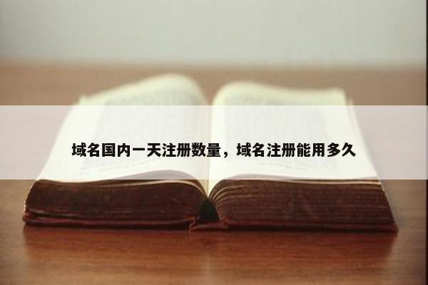 域名国内一天注册数量，域名注册能用多久