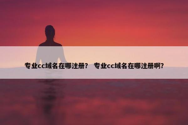 专业cc域名在哪注册？ 专业cc域名在哪注册啊？