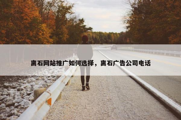 离石网站推广如何选择，离石广告公司电话