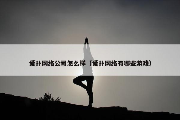 爱扑网络公司怎么样（爱扑网络有哪些游戏）