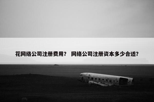 花网络公司注册费用？ 网络公司注册资本多少合适？