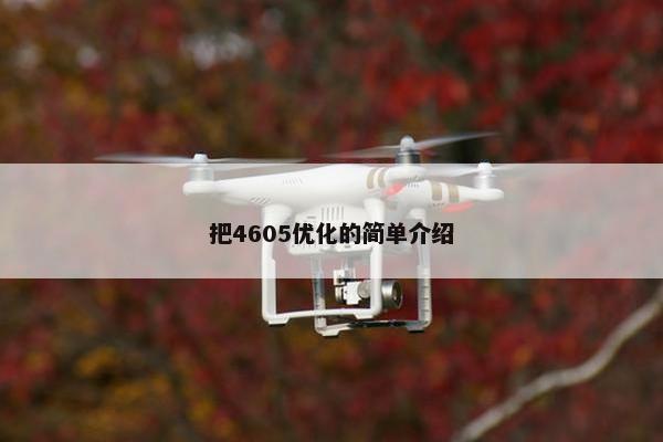 把4605优化的简单介绍