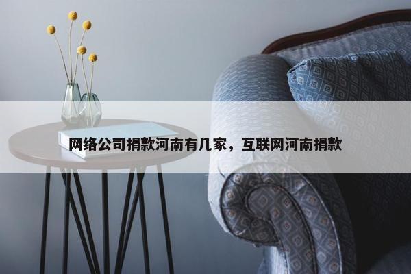 网络公司捐款河南有几家，互联网河南捐款