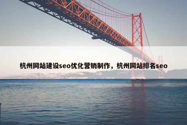 杭州网站建设seo优化营销制作，杭州网站排名seo