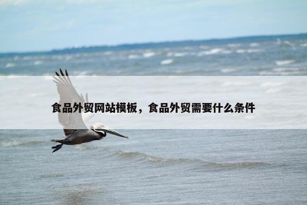 食品外贸网站模板，食品外贸需要什么条件