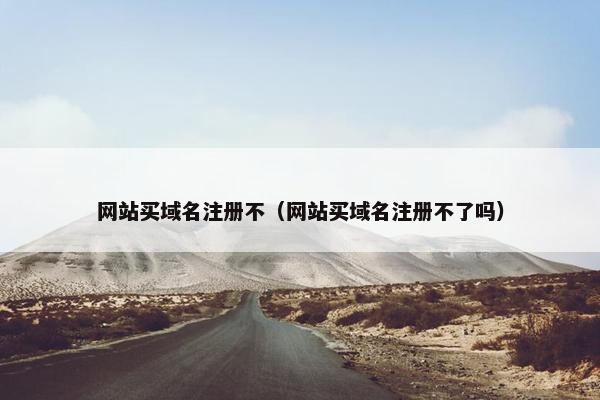 网站买域名注册不（网站买域名注册不了吗）