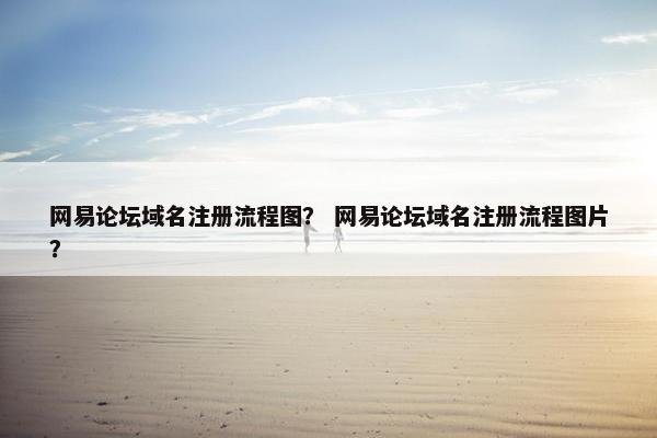网易论坛域名注册流程图？ 网易论坛域名注册流程图片？