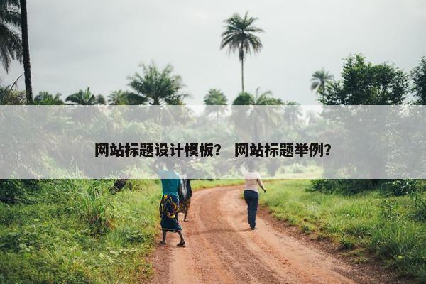 网站标题设计模板？ 网站标题举例？