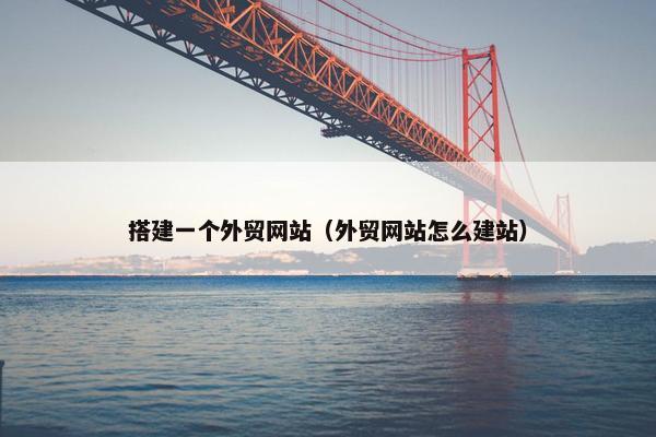 搭建一个外贸网站（外贸网站怎么建站）
