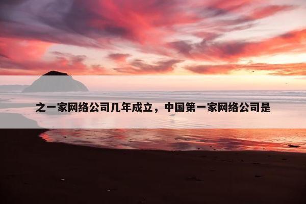 之一家网络公司几年成立，中国第一家网络公司是