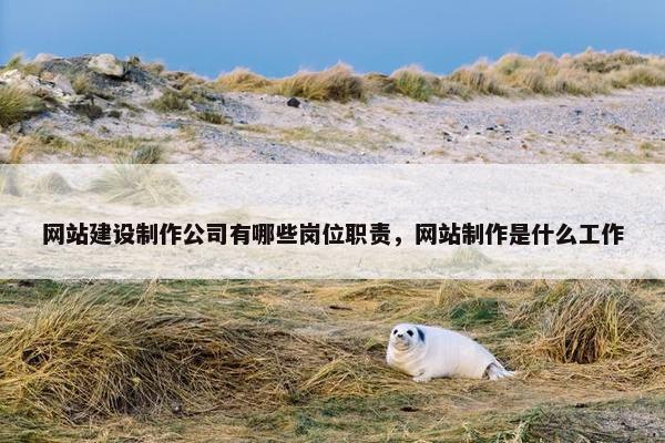 网站建设制作公司有哪些岗位职责，网站制作是什么工作