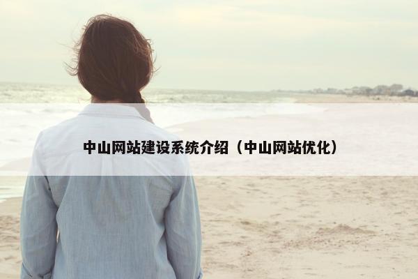 中山网站建设系统介绍（中山网站优化）
