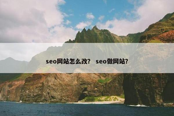 seo网站怎么改？ seo做网站？