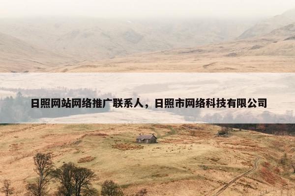 日照网站网络推广联系人，日照市网络科技有限公司
