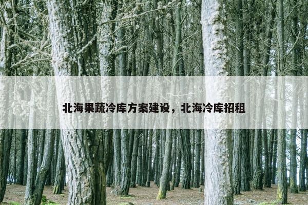 北海果蔬冷库方案建设，北海冷库招租
