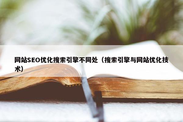 网站SEO优化搜索引擎不同处（搜索引擎与网站优化技术）