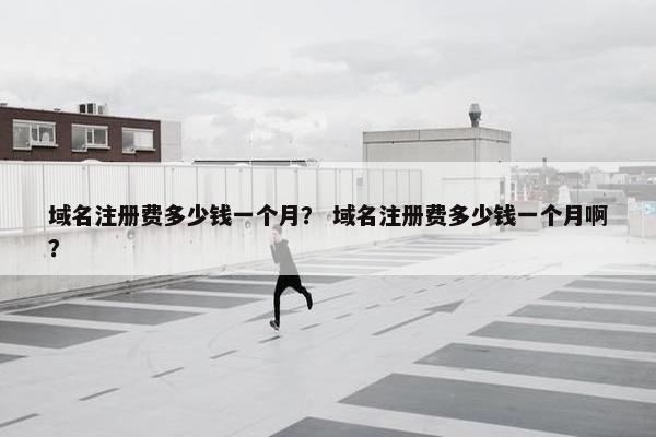 域名注册费多少钱一个月？ 域名注册费多少钱一个月啊？