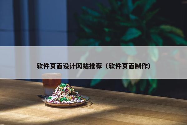 软件页面设计网站推荐（软件页面制作）