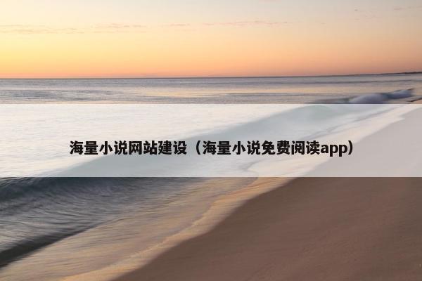 海量小说网站建设（海量小说免费阅读app）