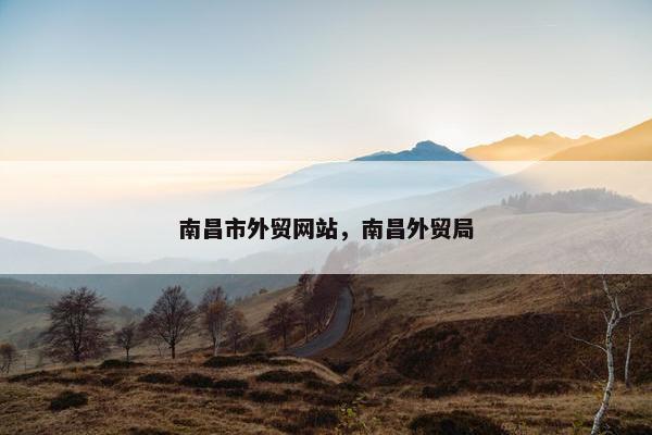 南昌市外贸网站，南昌外贸局