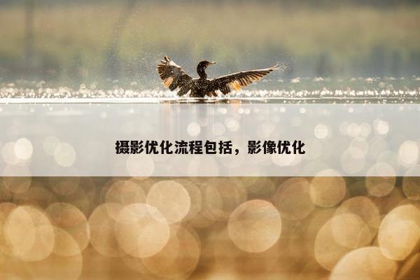 摄影优化流程包括，影像优化