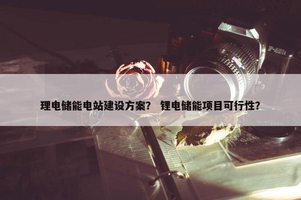 理电储能电站建设方案？ 锂电储能项目可行性？