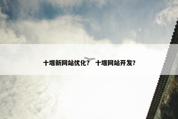 十堰新网站优化？ 十堰网站开发？