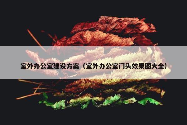 室外办公室建设方案（室外办公室门头效果图大全）