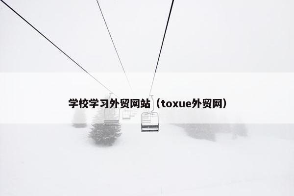 学校学习外贸网站（toxue外贸网）