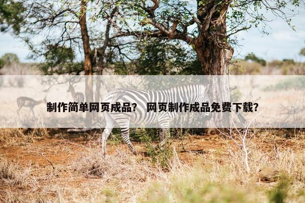 制作简单网页成品？ 网页制作成品免费下载？