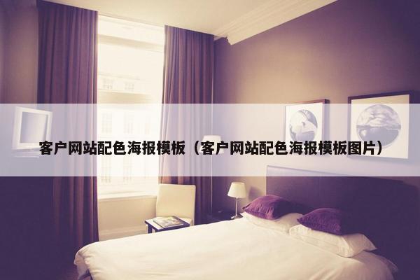客户网站配色海报模板（客户网站配色海报模板图片）