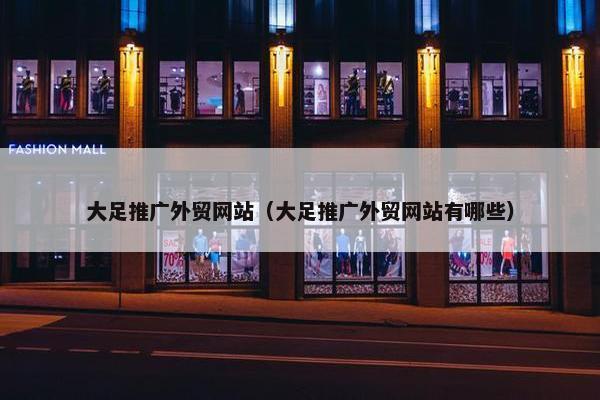 大足推广外贸网站（大足推广外贸网站有哪些）