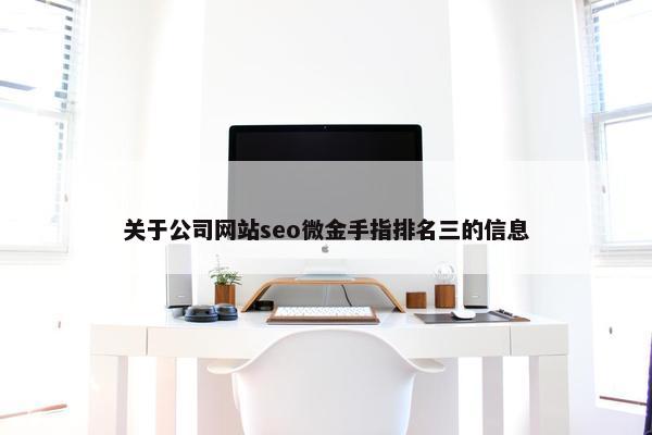 关于公司网站seo微金手指排名三的信息