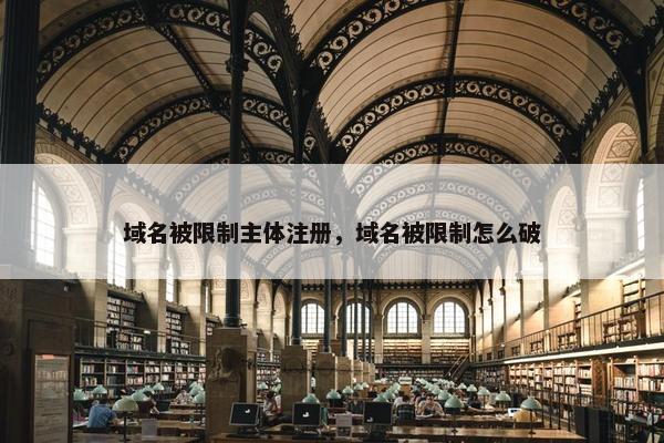 域名被限制主体注册，域名被限制怎么破
