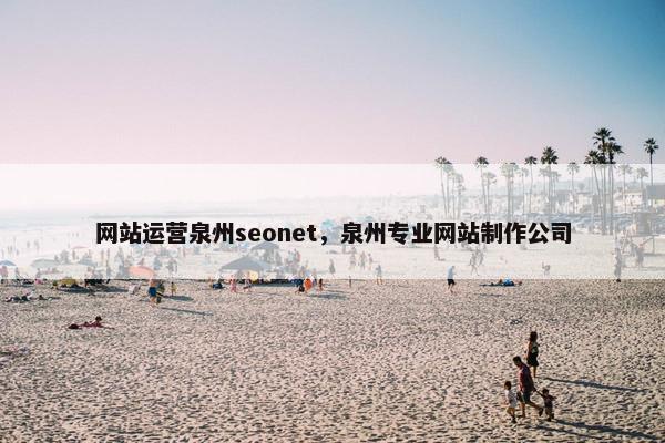 网站运营泉州seonet，泉州专业网站制作公司