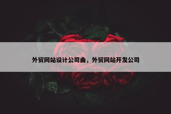 外贸网站设计公司曲，外贸网站开发公司