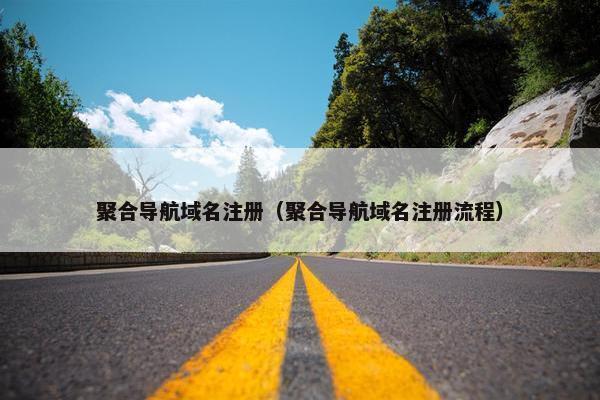 聚合导航域名注册（聚合导航域名注册流程）