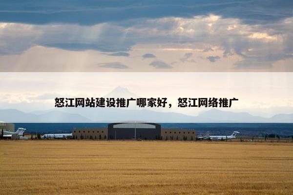 怒江网站建设推广哪家好，怒江网络推广