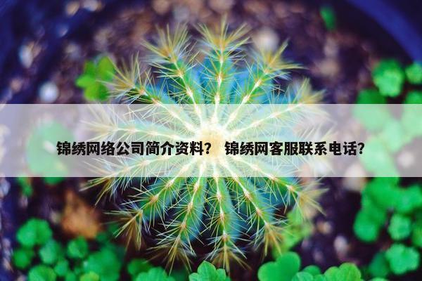 锦绣网络公司简介资料？ 锦绣网客服联系电话？