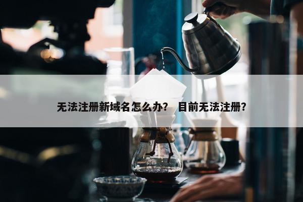 无法注册新域名怎么办？ 目前无法注册？