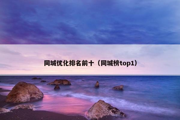 同城优化排名前十（同城榜top1）