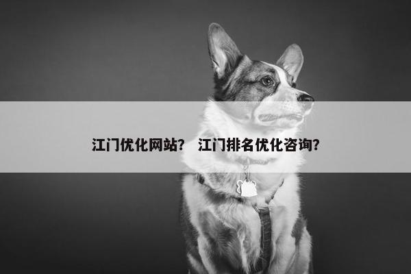 江门优化网站？ 江门排名优化咨询？