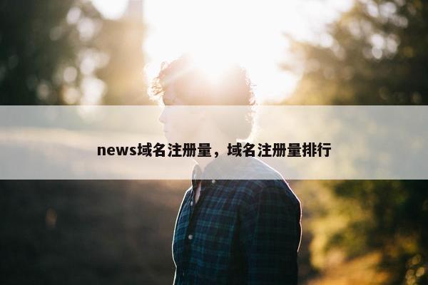 news域名注册量，域名注册量排行