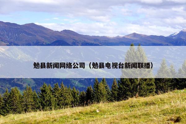 勉县新闻网络公司（勉县电视台新闻联播）