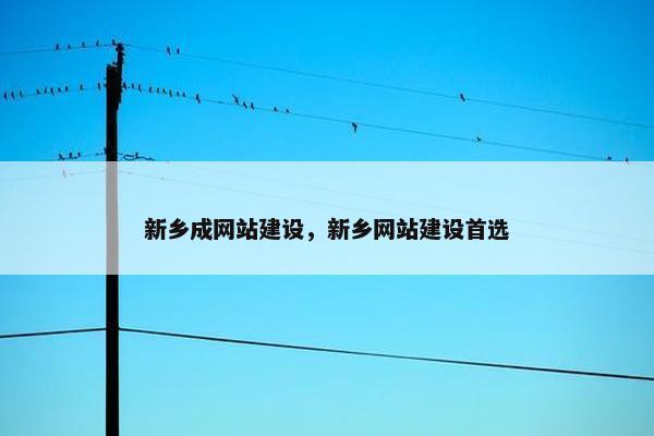 新乡成网站建设，新乡网站建设首选